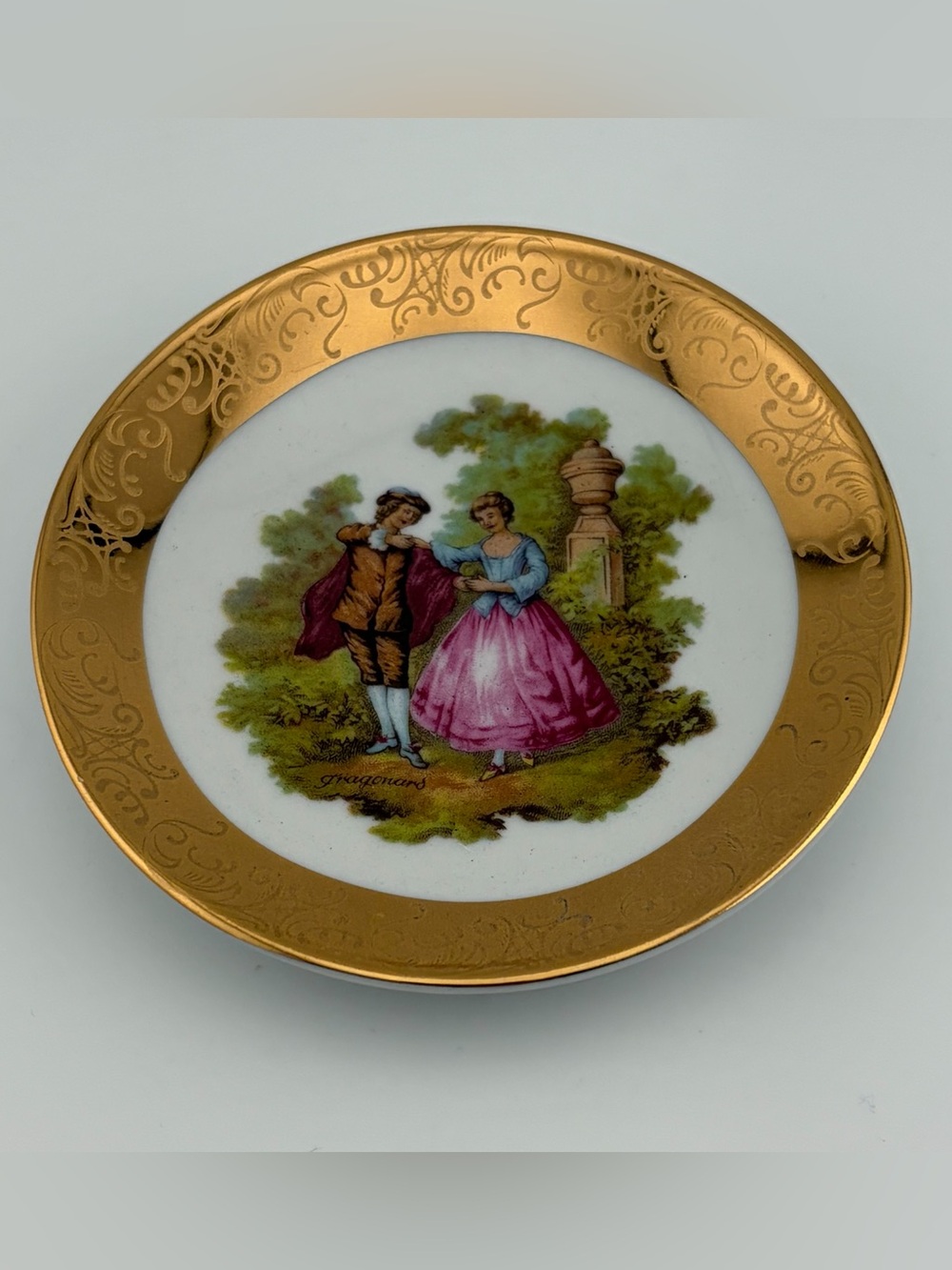 Courting Couple Miniature Plate